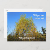 Sky Dancing Autumn Leaves - Gepersonaliseerd Briefkaart (Voorkant / Achterkant)