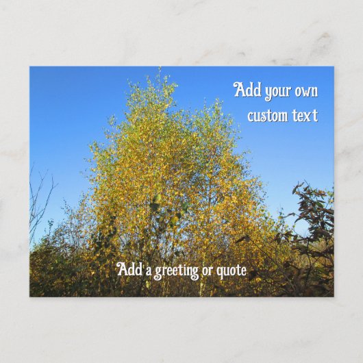 Sky Dancing Autumn Leaves - Gepersonaliseerd Briefkaart (Voorkant)