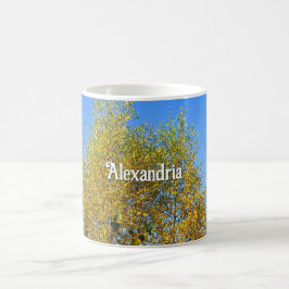Sky Dancing Autumn Leaves - Gepersonaliseerd Koffiemok