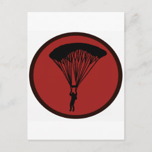 SKY DIVE COURAGE BRIEFKAART