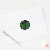 SKY DIVE GREEN VIERKANTE STICKER (Envelop)