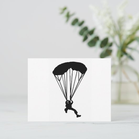 SKY DIVE NACHT BRIEFKAART (Staand voorkant)