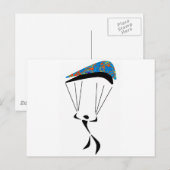SKY DIVE ZONED BRIEFKAART (Voorkant / Achterkant)