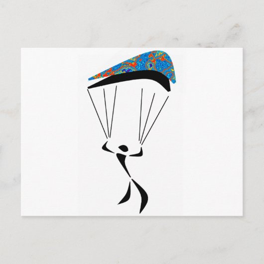 SKY DIVE ZONED BRIEFKAART (Voorkant)