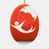 Sky Diver Icon Keramisch Ornament (Voorkant)