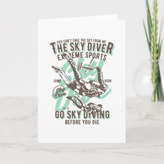 Sky Diver Kaart (Voorkant)
