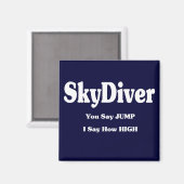 Sky Diver Magneet (Voorkant / Achterkant)