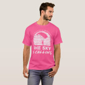 Sky Diver Retro Skydiving Parachute Jumper T-shirt (Voorkant volledig)