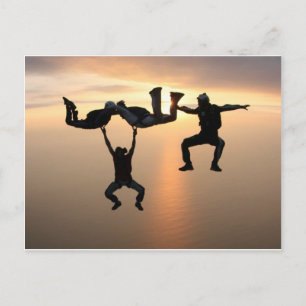 Sky Diving Briefkaart