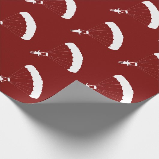 Sky Diving Custom Background Color Cadeaupapier (Hoek)