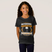 Sky Diving Daughter-kerstcadeautje of Birthday Pre T-shirt (Voorkant volledig)
