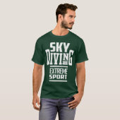 Sky Diving Extreme Sport T-shirt (Voorkant volledig)