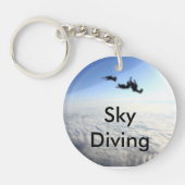 Sky Diving Hobby Sleutelhanger (Voorkant)