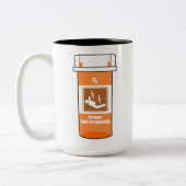 Sky Diving Is My Drug Tweekleurige Koffiemok (Links)