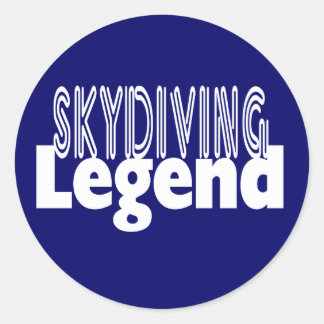Sky Diving Legend Ronde Sticker
