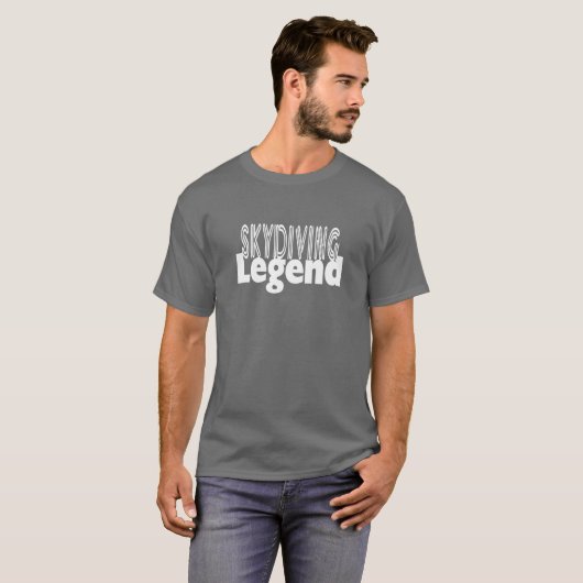 Sky Diving Legend T-shirt (Voorkant volledig)