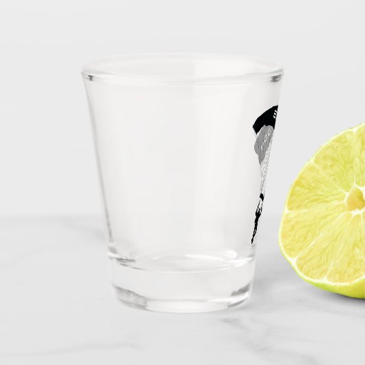Sky Diving Parachuting Design Shot Glass Glas (Links)