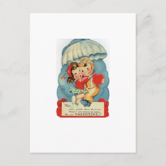  Sky Diving Valentijnsdag Feestdagenkaart (Voorkant)