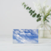 Sky Diving visitekaartje (Staand voorkant)