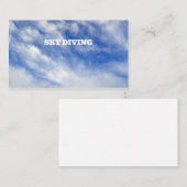 Sky Diving visitekaartje (Voorkant / Achterkant)