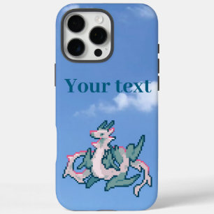 Sky dragon, pixelart, pixel art, ZuujeArt by GH iPhone 16 Pro Max Hoesje
