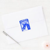 Sky Dragon Vierkante Sticker (Envelop)