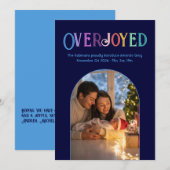 Sky Dreams Xmas Baby Geboorteaankondiging Foto Feestdagenkaart (Voorkant / Achterkant)