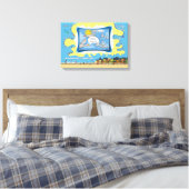 Sky Dumping | Vaderdag 18x12 Canvas Afdruk (Insitu (Slaapkamer))