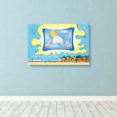 Sky Dumping | Vaderdag 18x12 Canvas Afdruk (Insitu (Houten vloer))