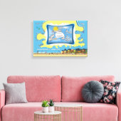 Sky Dumping | Vaderdag 18x12 Canvas Afdruk (Insitu (Woonkamer))