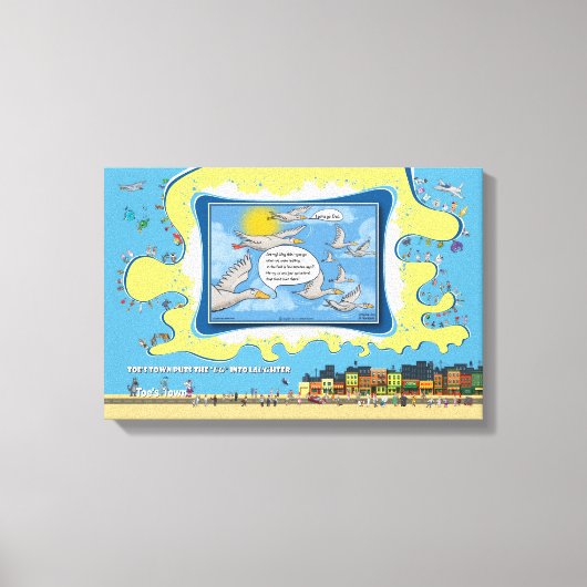 Sky Dumping | Vaderdag 18x12 Canvas Afdruk (Voorkant)