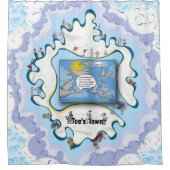 Sky Dumping | Vaderdag Douchegordijn (Voorkant)