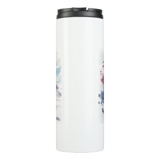 *~* Sky Eagle Christelijk Patriottisch Kruis AP16 Thermosbeker (Achterkant)