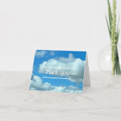 Sky en Clouds Bedankkaart (Voorkant)