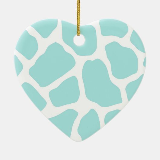 Sky en witte Giraffe Print Keramisch Ornament (Achterkant)