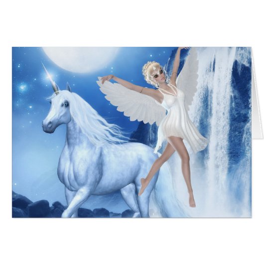 Sky Faerie Asparas en Unicorn (Voorkant Horizontaal)