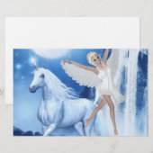 Sky Faerie Asparas en Unicorn Briefpapier (Voorkant / Achterkant)