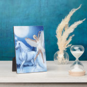 Sky Faerie Asparas en Unicorn Fotoplaat (Zijkant)