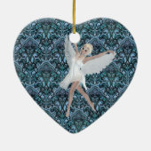 Sky Faerie Asparas en Unicorn Keramisch Ornament (Achterkant)