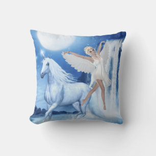 Sky Faerie Asparas en Unicorn Kussen