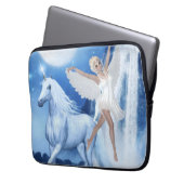 Sky Faerie Asparas en Unicorn Laptop Sleeve (Voorkant Links)