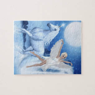 Sky Faerie Asparas en Unicorn Legpuzzel