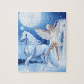Sky Faerie Asparas en Unicorn Legpuzzel (Verticaal)