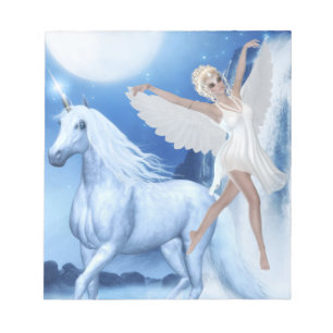 Sky Faerie Asparas en Unicorn Notitieblok