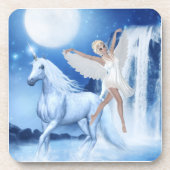 Sky Faerie Asparas en Unicorn Onderzetter (Voorkant)