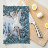 Sky Faerie Asparas en Unicorn Theedoek (Quarter Fold)