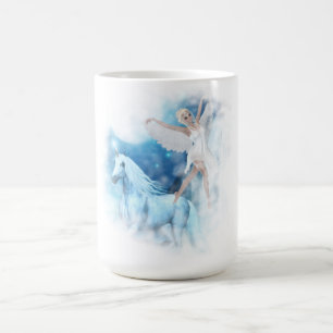 Sky Faerie Asparas en Unicorn Vignette Koffiemok