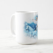 Sky Faerie Asparas en Unicorn Vignette Koffiemok (Voorkant links)