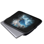 Sky Faerie Asparas en Unicorn Vignette Laptop Sleeve (Voorkant onderkant)