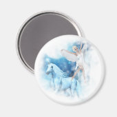 Sky Faerie Asparas en Unicorn Vignette Magneet (Voorkant / Achterkant)
